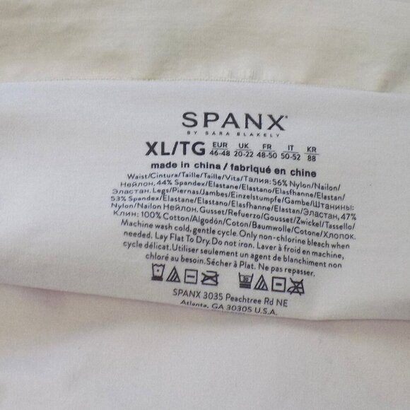 Spanx Mid-Thigh Shaping Shorts Size XL Nude Pull On Wide Waistband New - Picture 4 of 4